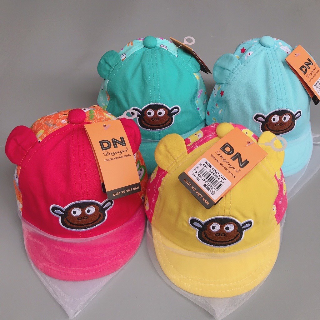 Nón Kết Cho Bé Gái Có Khăn Voan Chống Bụi Duy Ngọc Size 46 Dành Cho Bé Dưới 12 Tháng Tuổi