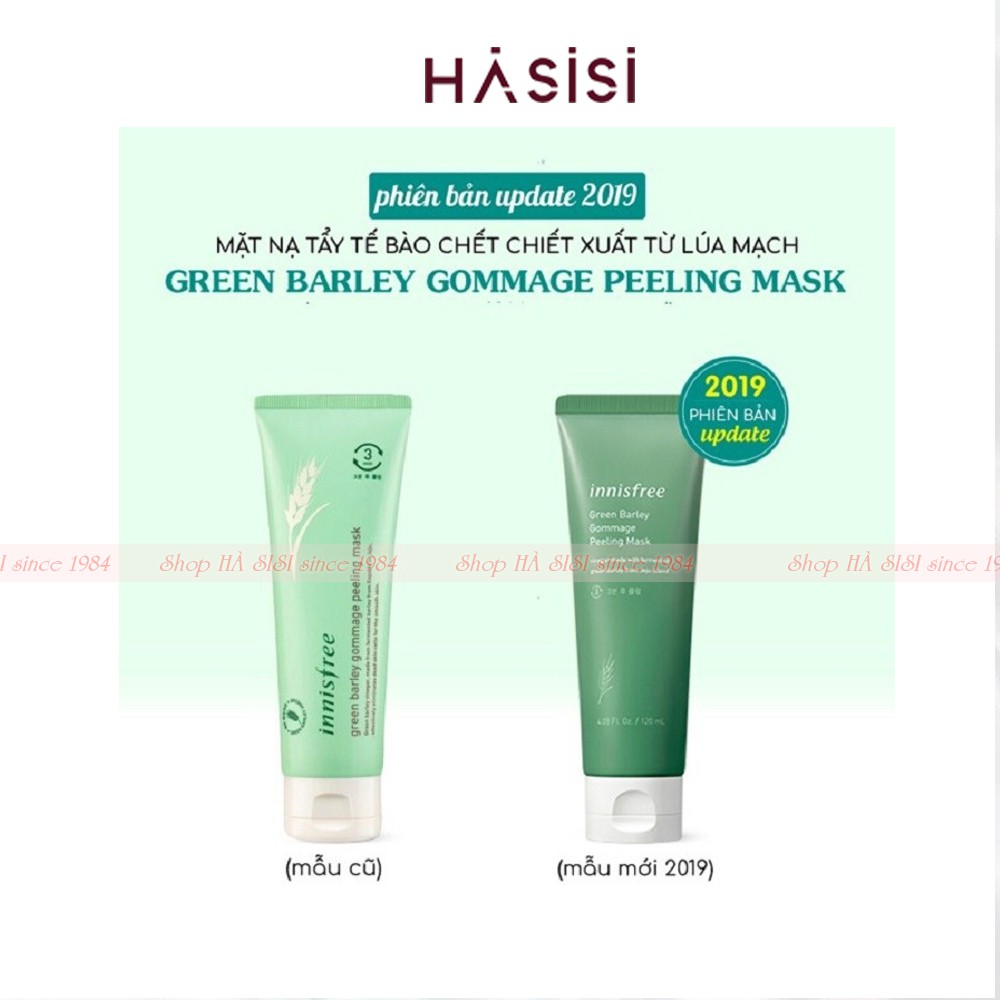 Tẩy Tế Bào Chết Da Mặt Chiết Xuất Từ Lúa Mạch INNISFREE GREEN BARLEY GOMMAGE PEELING MASK 120ml