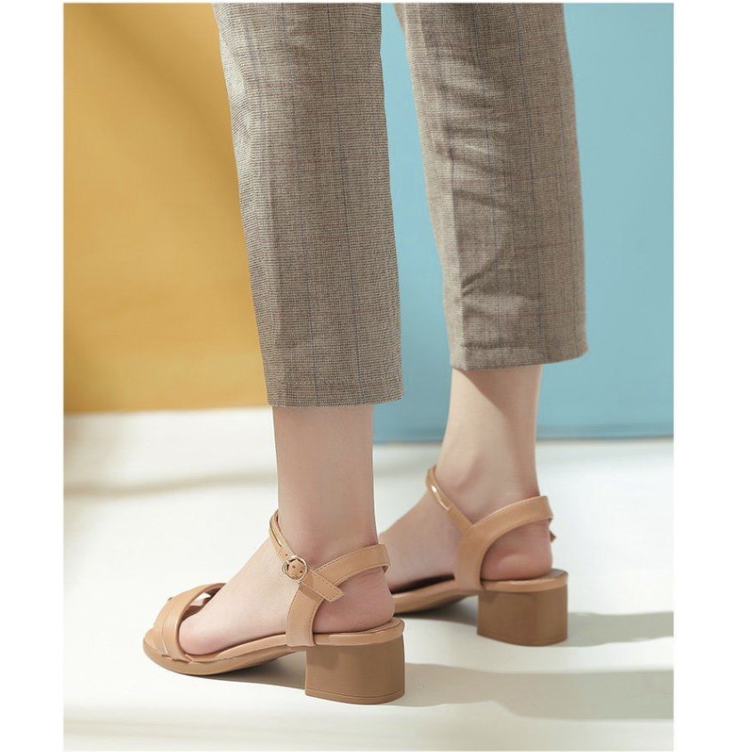 Sandal DUSTO quai ngang , gót 5cm (có sẵn)