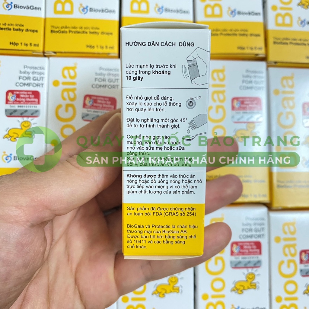 Biogaia Protectis Drops 5ml  Men vi sinh cho trẻ sơ sinh