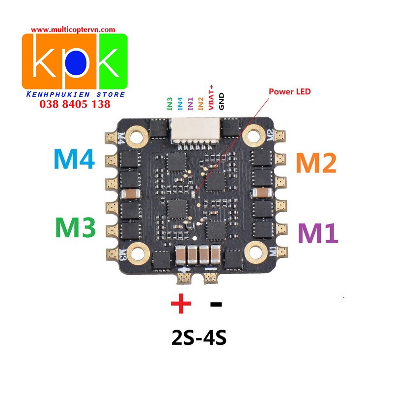 Bộ điều tốc motor esc 25A 4 in 1