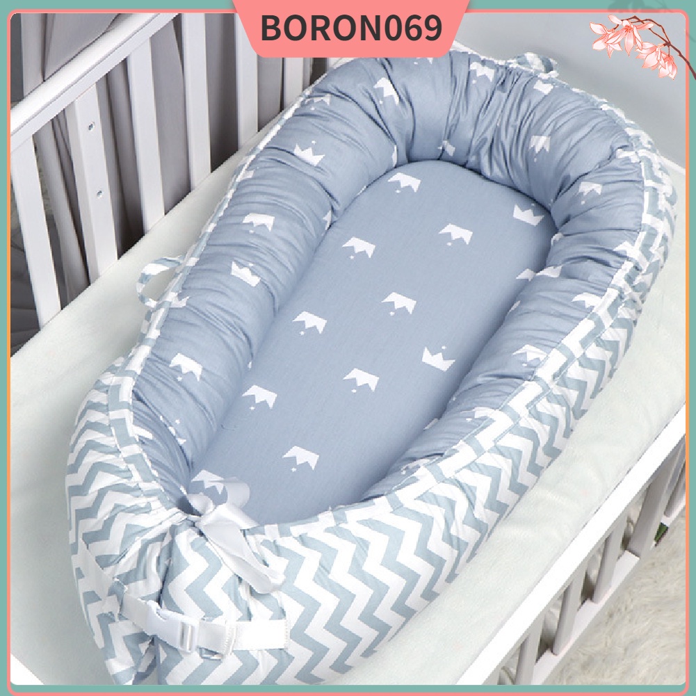 Giường Ngủ Di Động Thoáng Khí Cho Bé Sơ Sinh 85*55cm Boron069