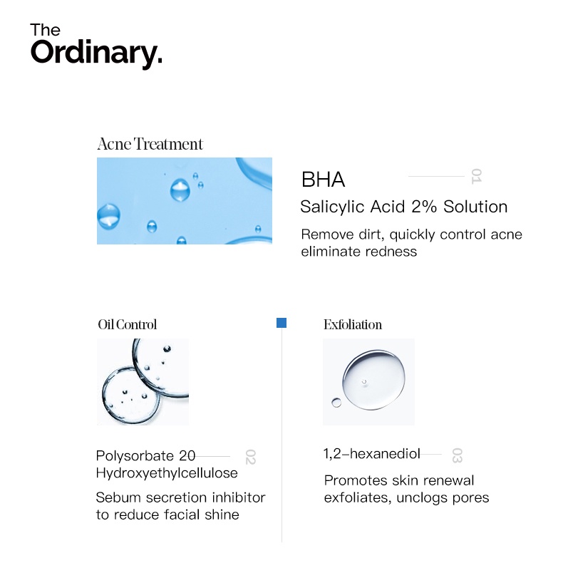 Bộ 2 serum The Ordinary Niacinamide 10% + Zinc 1% và Salicylic Acid 2% BHA cân bằng dầu cho da mặt 30ml (có bán lẻ)