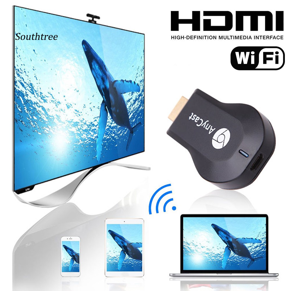 Thiết Bị Trình Chiếu Hình Ảnh Không Dây HD 1080P Wifi HDMI Anycast