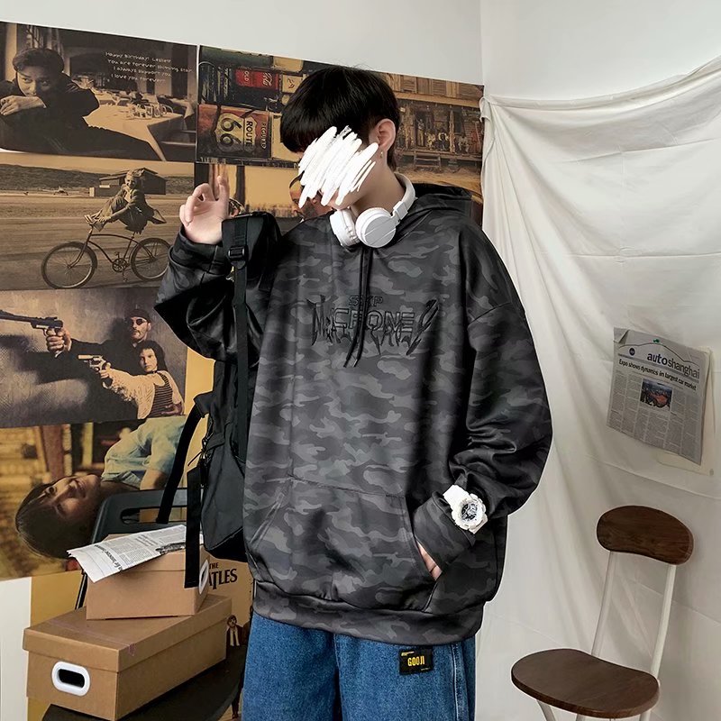 Men's Long Sleeve Jacket With Hooded Camouflage Pattern For Men | BigBuy360 - bigbuy360.vn