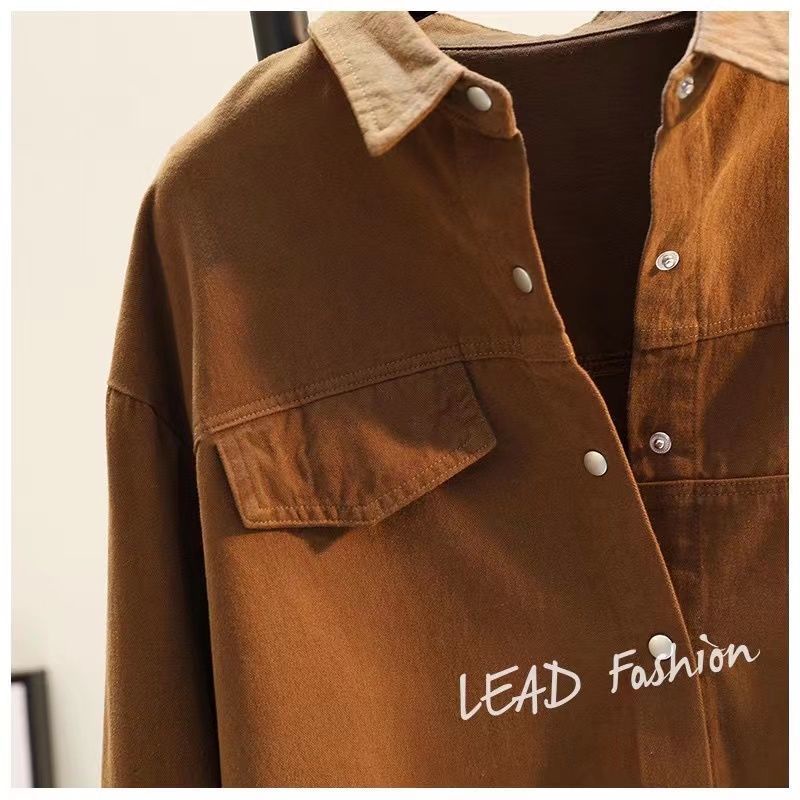 Áo Sơ Mi Nữ Tay Dài Màu Trơn Phong Cách Hàn Quốc