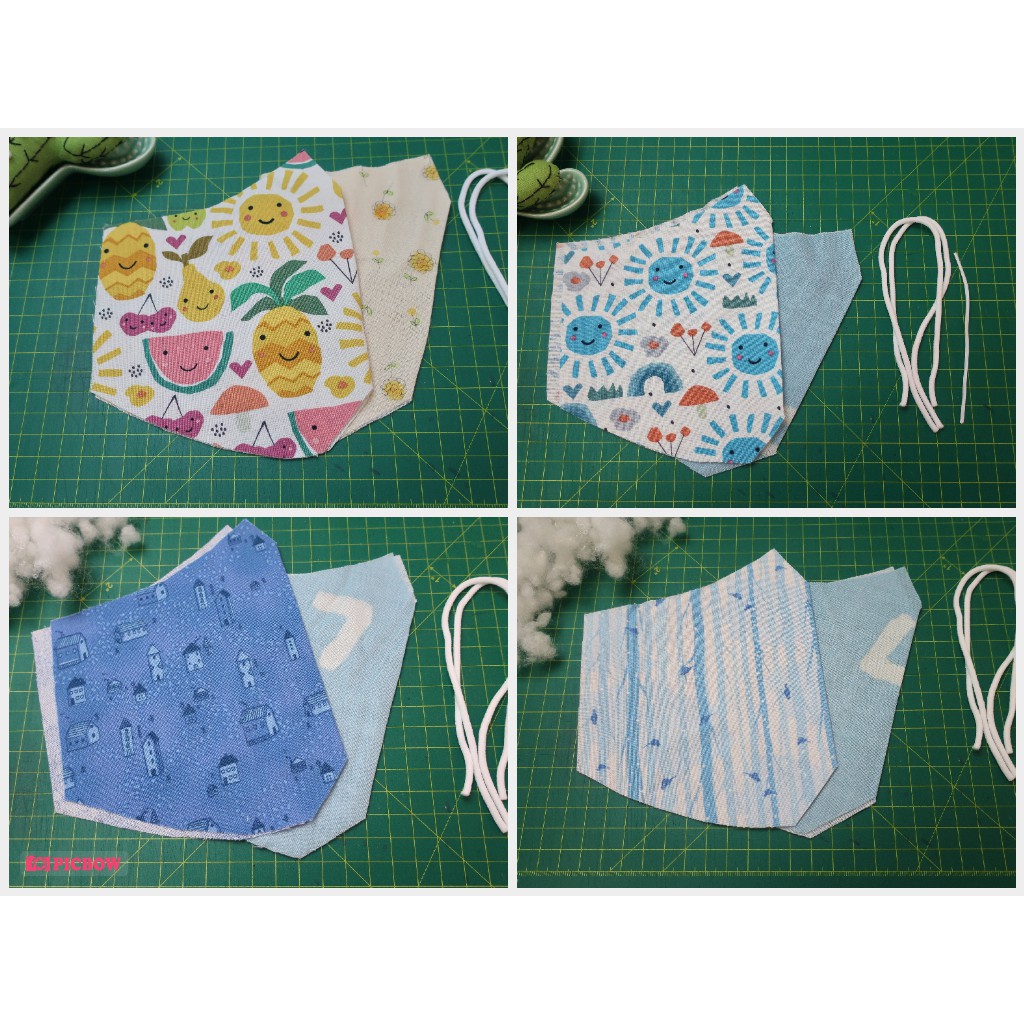 Phụ kiện làm khẩu trang cute N95 handmade chống nước , chống giọt bắn làm từ vải cotton 100% nhập khẩu Hàn Quốc & Nhật B | BigBuy360 - bigbuy360.vn