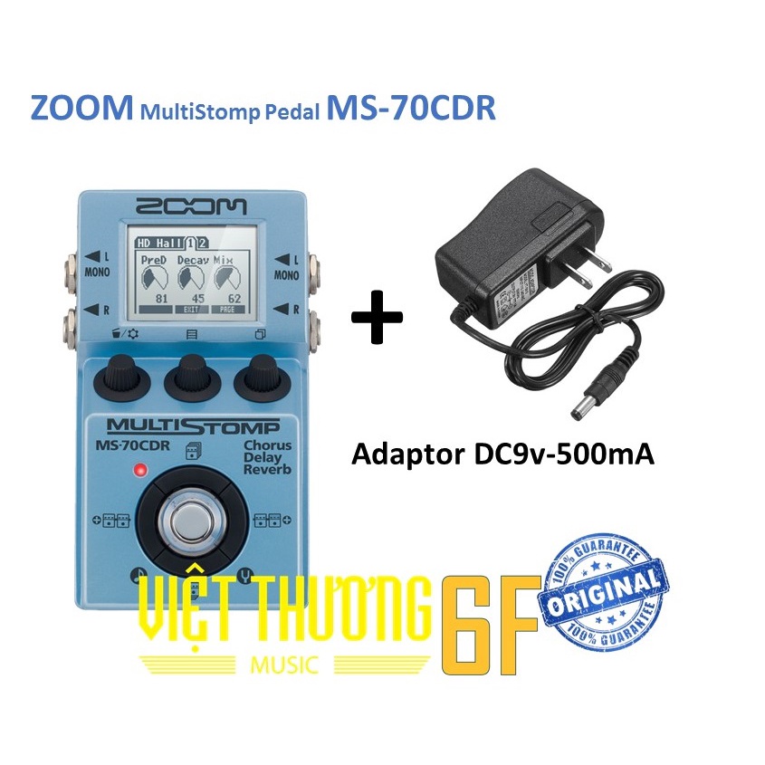 Pedal hiệu ứng guitar ZOOM Multi Effects Pedal MS-70CDR