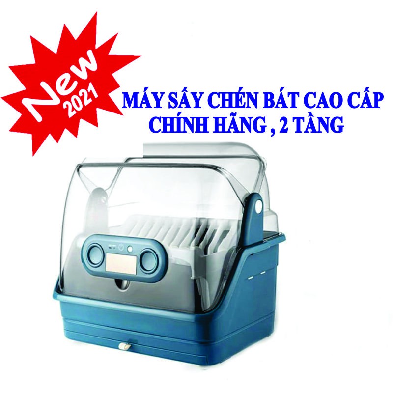 Máy sấy chén bát cao cấp chính hãng Công nghệ khử trùng tia UV nhiệt độ 70 độ C, Kệ đựng chén bát 2 tầng JH-8808