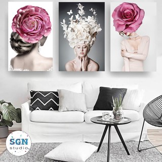 Tranh spa trang trí cửa tiệm Bộ 3 hình ảnh sắc nét chất liệu FOMEX tấm cứng siêu nhẹ độ dày 5LI kích thước 40x60x3