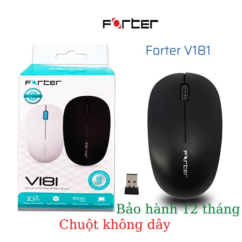 Chuột không dây Forter V181 màu đen