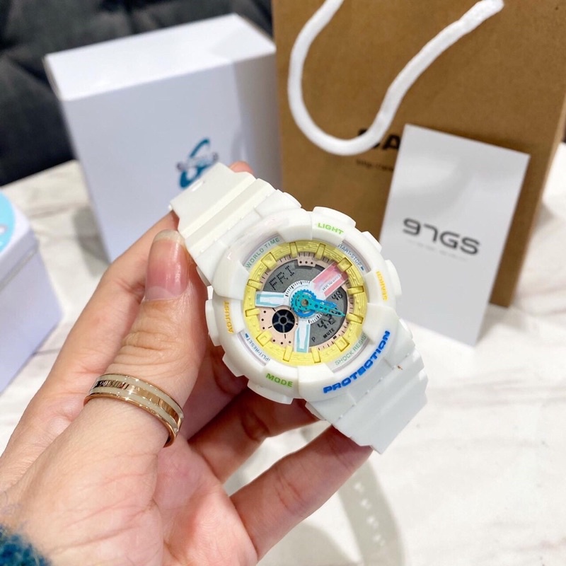 Đồng Hồ nữ  Baby 5 màu siêu dễ thương, thể thao kim điện tử full box, chống nước, nữ tính năng động, 36mm