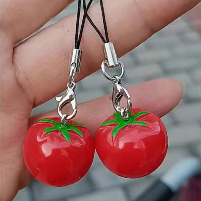 Mobile Móc Điện Thoại Hình Quả Dâu / Cà Chua Xinh Xắn