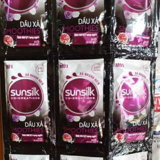dầu gội xả sunsilk bưởi và bồ kết ( dây 12 gói x 6g )