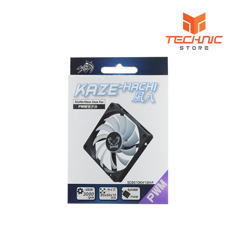 Quạt tản nhiệt Scythe KAZE-HACHI 80mm