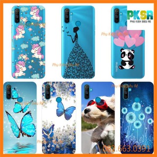 Ốp lưng Realme C3 dẻo trong in hình đẹp, nữ tính, dễ thương