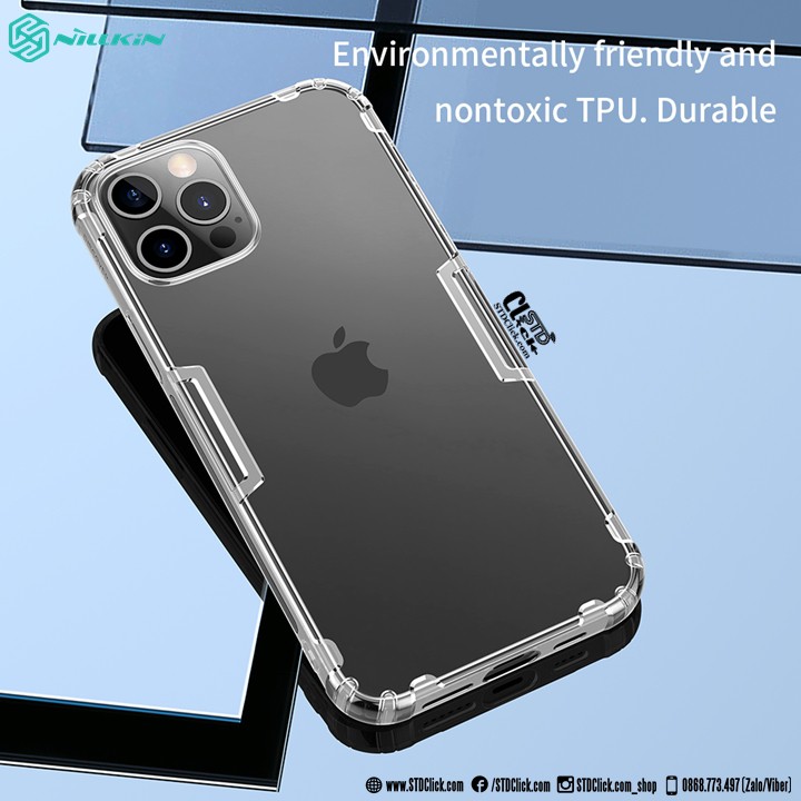 ỐP LƯNG IPHONE 12 PRO MAX NILLKIN SILICON CHÍNH HÃNG [SALE] | BigBuy360 - bigbuy360.vn