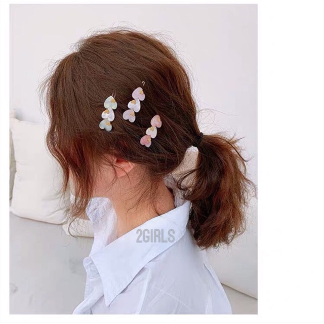 Kẹp tóc tim, ngôi sao nhiều màu xinh xắn