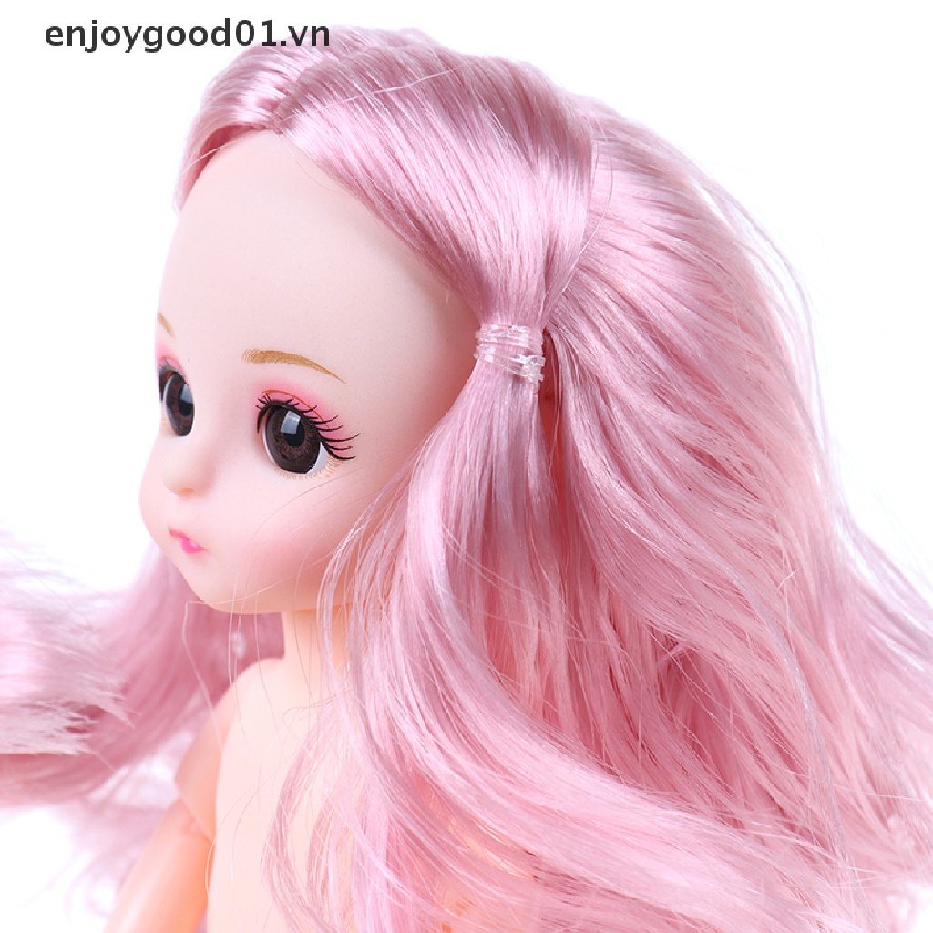 Búp Bê Em Bé Tóc Hồng Có Thể Di Chuyển 16cm 13Cm Dễ Thương