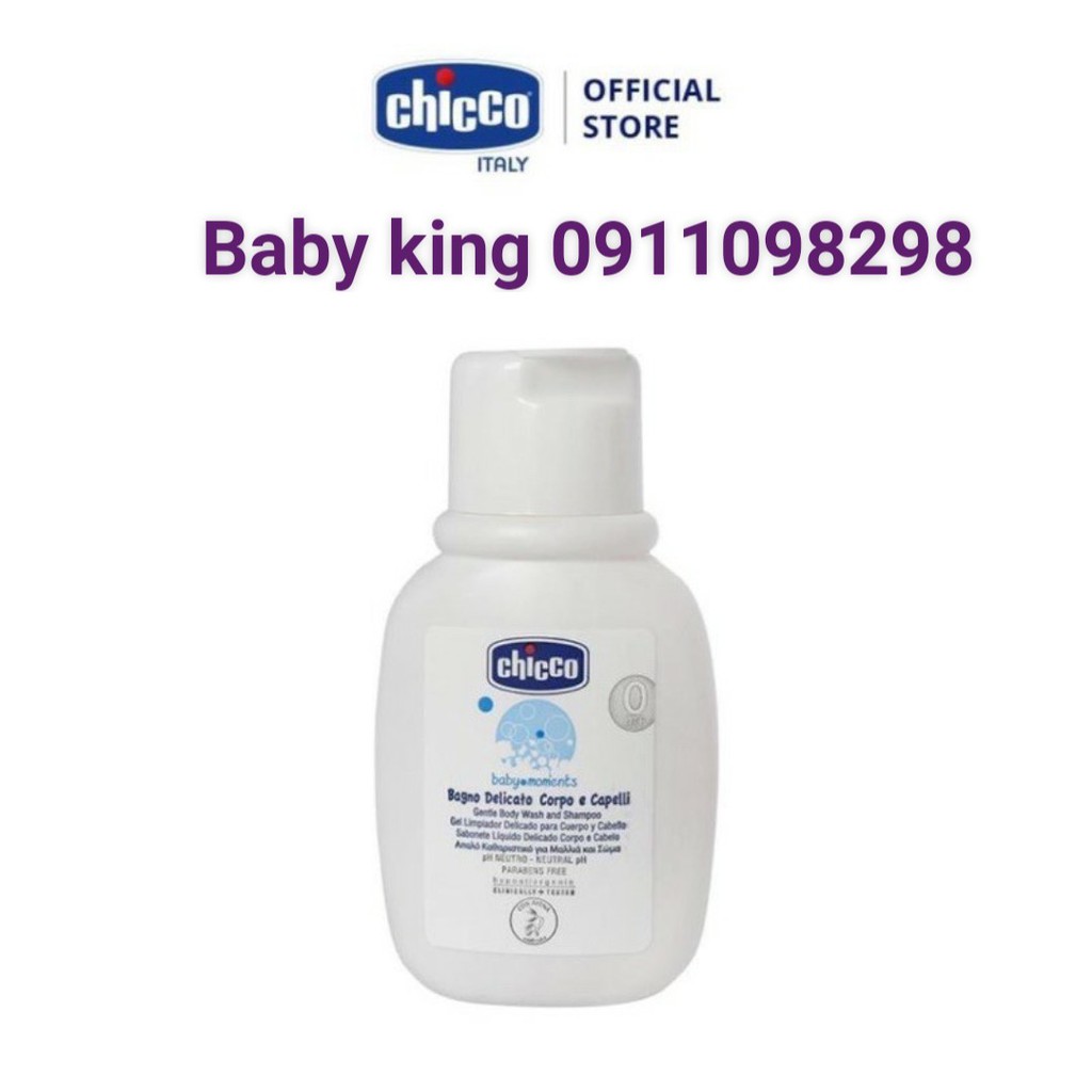 Sữa tắm gội chiết xuất Yến mạch 0M+ Chicco - Chai du lịch 50ml-30/09/2024