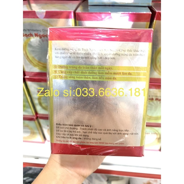 [chính hãng] kem bạch Ngọc liên hủ Hồng 80g trắng da body