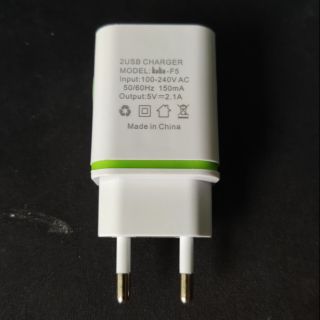 Củ sạc nhanh 2 cổng USB có đèn led