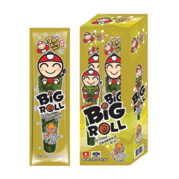 (5 vị) Rong biển Big Roll gói 3gr (Hộp 6 gói)