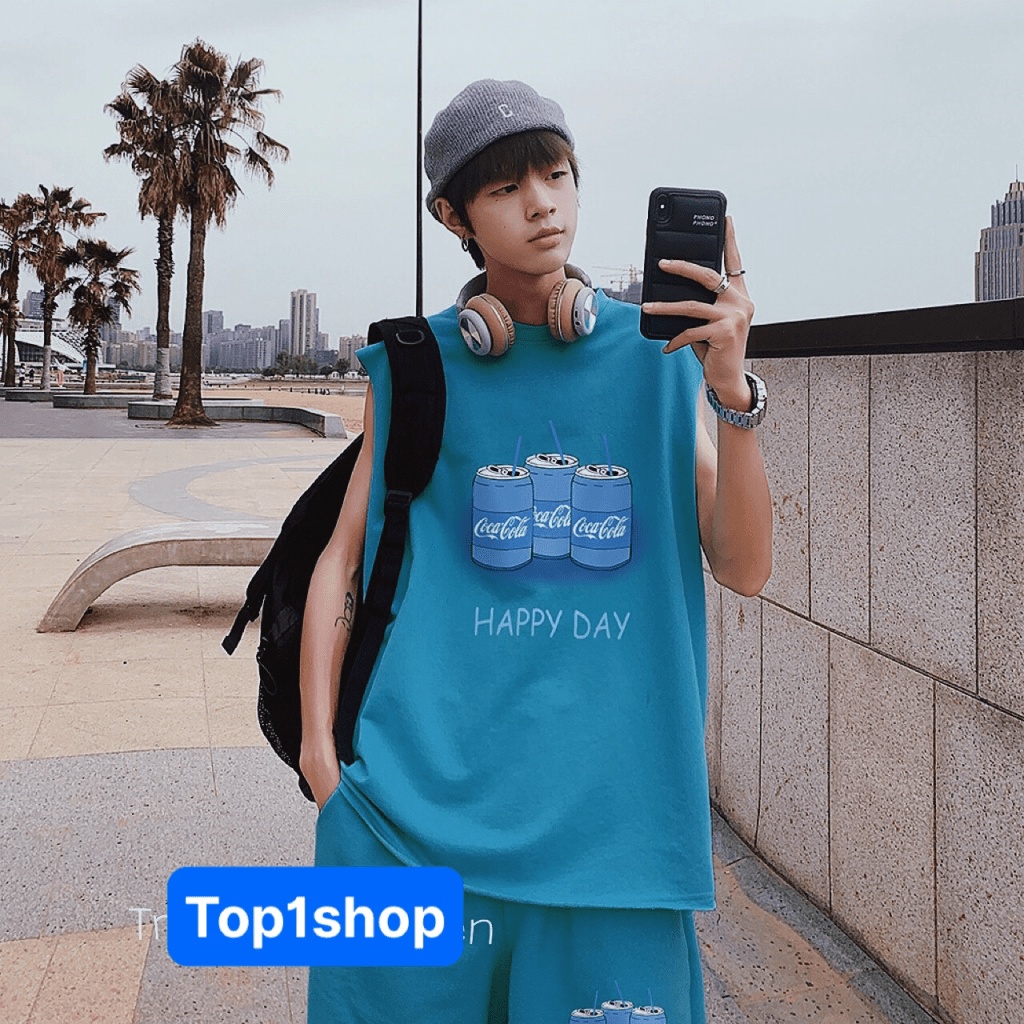 Đồ bộ nam SÁT NÁCH COCA MẪU MỚI  FREESHIP  Set bộ thể thao nam THỜI TRANG ĐỘC LẠ -IN HÌNH cá tính PHONG CÁCH TRẺ TRUNG N