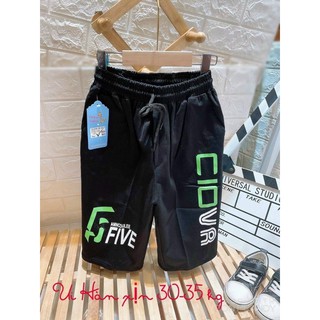 quần sooc thể thao umi hàn cho bé 30-37kg mặc
