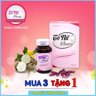 ✅ COMBO 4 HỘP TỐ NỮ KHANG 60 viên 👍[Freeship] ❤️ -TĂNG VÒNG 1-TĂNG NỘI TIẾT TỐ, DA ĐẸP lẺ full 60v