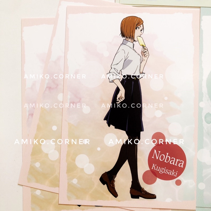 Bộ hình postcard Jujutsu no kaisen jjk hàng chính hãng
