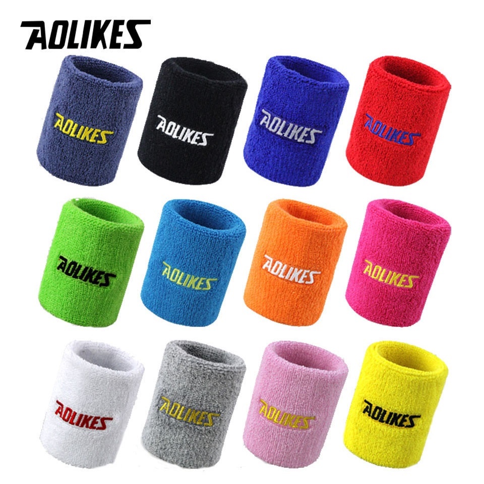 Băng Cổ Tay, Băng Đô  Chặn Mồ Hôi Tay Chơi Thể Thao, Tập Gym, Tennis Aolikes 0235  Chính Hãng
