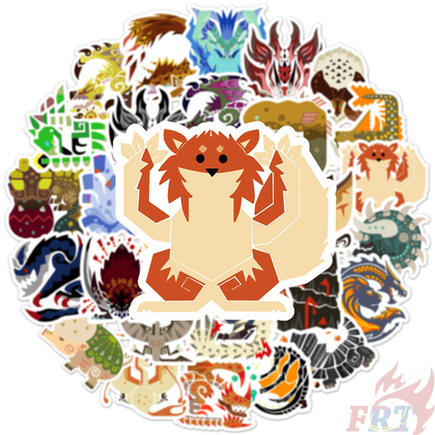 ❉ Monster Hunter Series 03 Stickers ❉ 50Pcs/Set Anime Games DIY Fashion Waterproof Decals Doodle Stickers