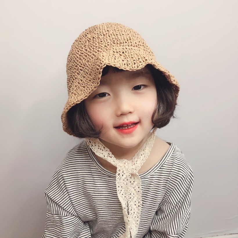 ( CHO MẸ VÀ BÉ ) NÓN / MŨ NÀNG THƠ KÈM DÂY REN CỘT XINH XẮN CHO BẠN GÁI