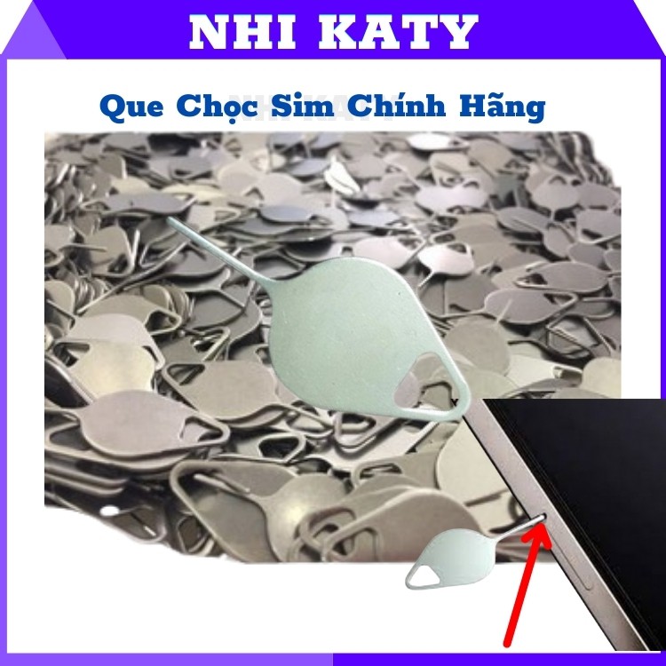 Cây chọc sim điện thoại Iphone, Nhỏ gọn, tiện lợi ✔️Chính Hãng✔️cho điện thoại ip 6/6S Plus 7/8Plus X/XS Max 11Pro Max