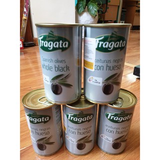 Combo 5 lon Dầu oliu Fragata trái đen tách hạt 150g-350g