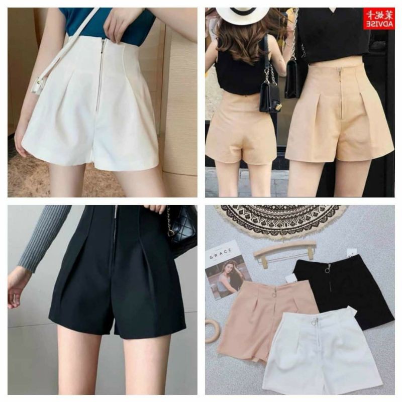 Quần short khoá đồng cạp cao 💥 SIÊU HOT 💥 quần đùi nữ dáng đẹp xuất sắc chất liệu cao cấp | BigBuy360 - bigbuy360.vn