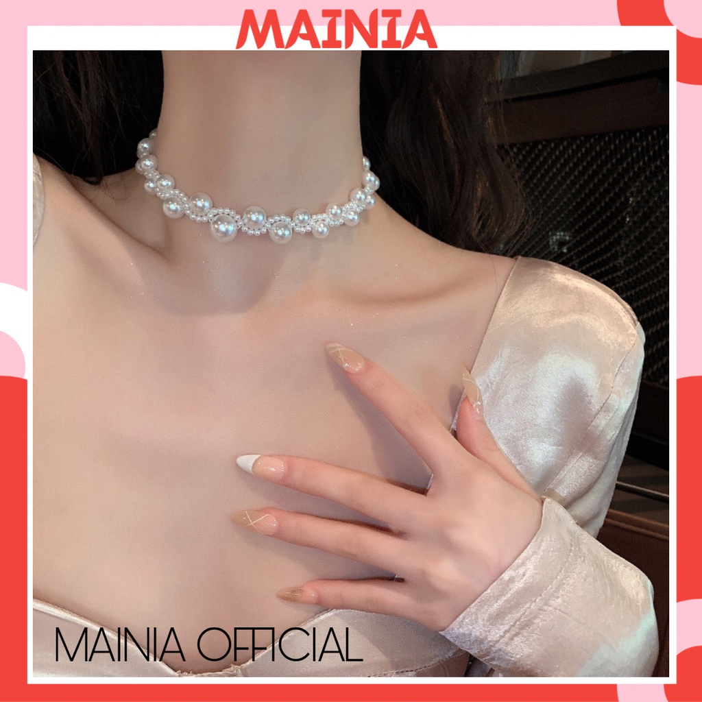 Choker Vòng Cổ Hàn Quốc Siêu Sang Sát Cổ Đi Đám Cưới Dự Tiệc Mainia Shop