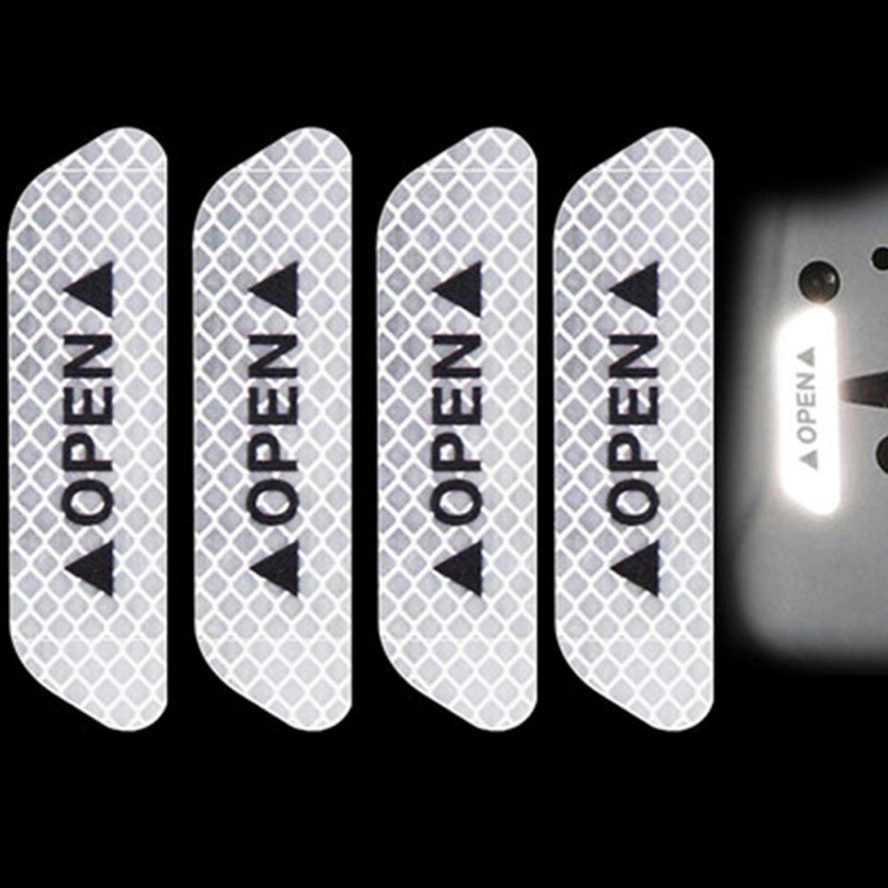 Bộ 4 miếng dán phản quang AVALENTINE trang trí xe hơi/mũ bảo hiểm nhiều màu