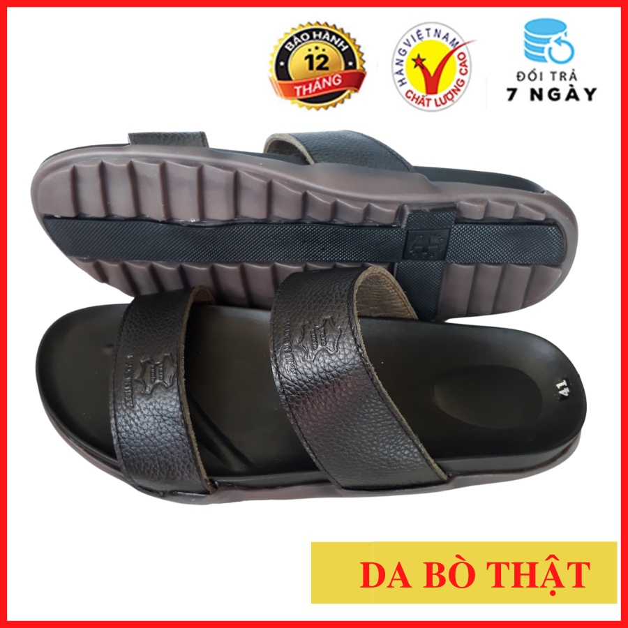 Dép Da Nam Cao Cấp, Dép Doctor Nam Da Bò Cao Cấp HKT Shop