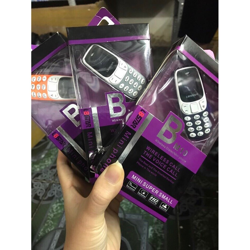 Điện thoại Mini - L8STAR BM10 - ( Nokia 3310 ) - 2 sim 2 sóng siêu nhỏ - đổi giọng nói - kết nối BT , Nghe Nhạc mp3