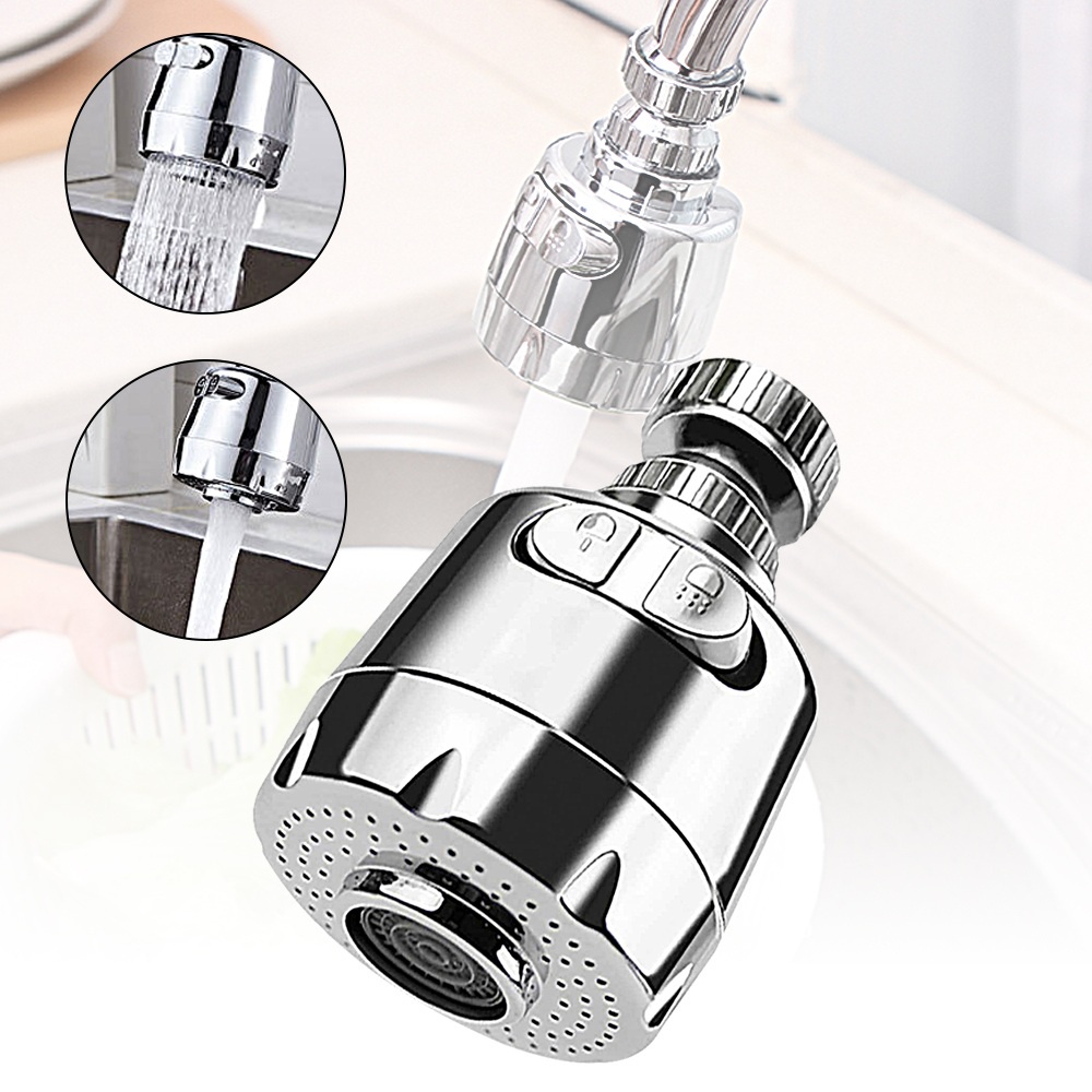 Đầu vòi nước tăng áp tạo bọt ,2 chế độ xoay 360 độ tiện dụng cho vòi rửa chén bát