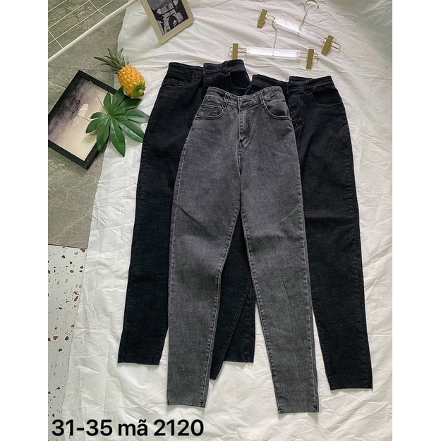 BIGSIZE 30-35 Quần jean lưng cao chất giãn (Ảnh thật sàn)