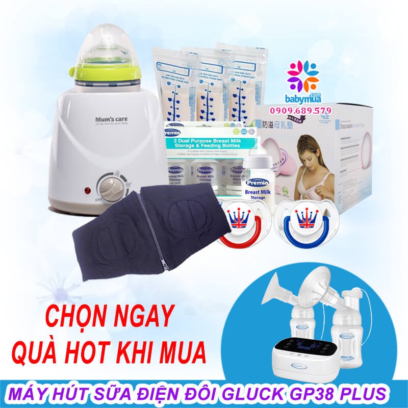 QUÁ TẶNG | Máy hút sữa Gluck GP38 Plus Mẫu Mới 2020