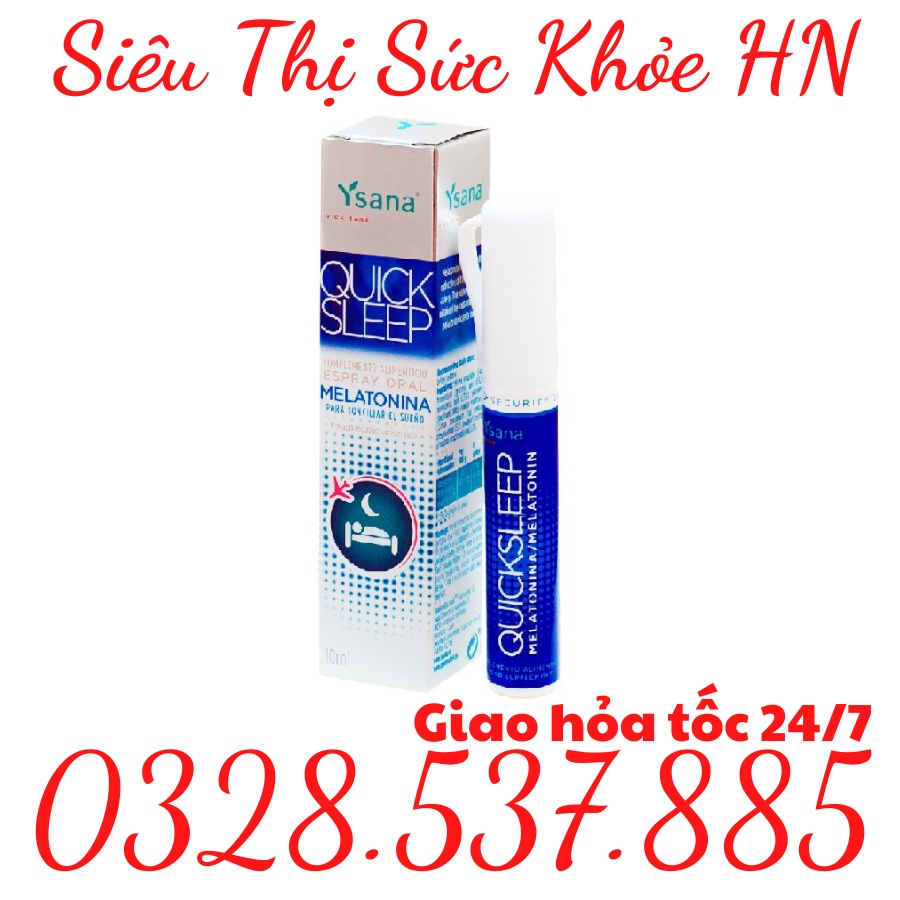Melatonin xịt ngủ , Quick sleep vào giấc nhanh, ngủ tự nhiên không tác dụng phụ
