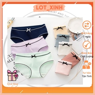 QUẦN LÓT NỮ TĂM GÂN ĐÍNH NƠ KHÁNG KHUẨN👄 HỌA TIẾT XINH XĂN