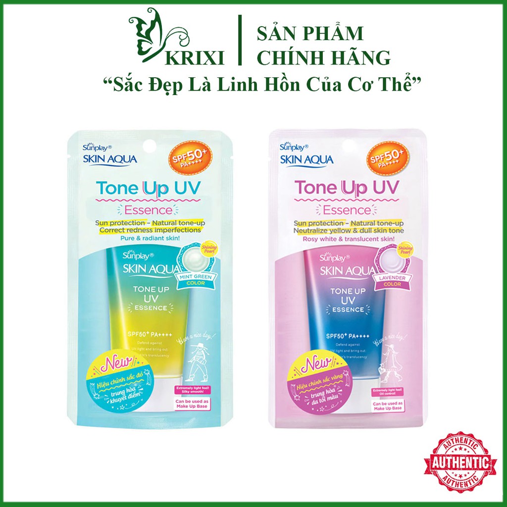 Kem chống nắng Skin Aqua Tone Up UV Essence SPF50+ PA++++ 50g - Krixi Cosmetics