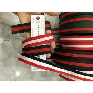 Dây đai sọc bản 2.5cm mỏng 20k/mét