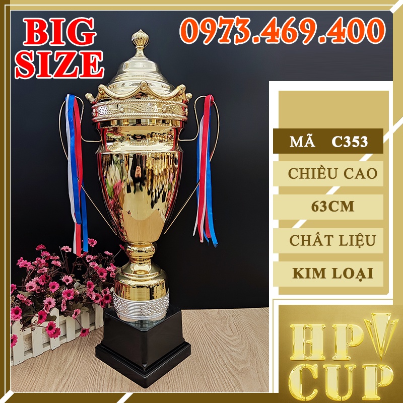 Cúp Thể Thao Bóng Đá Huy Chương Vàng Cờ Lưu Niệm CUP PHA LÊ Quà Tặng Vinh Danh B1A