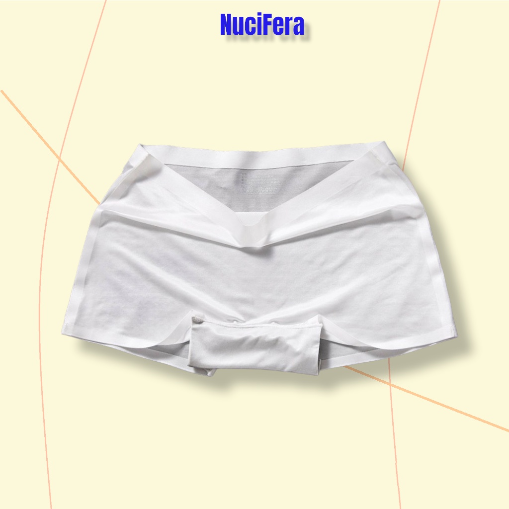 Quần lót nữ dạng đùi Boxer BĂNG LỤA SIÊU MỎNG _NuciFera không đường may, viền tàng hình